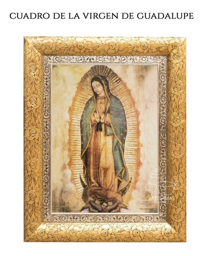 Cuadro Virgen De Guadalupe Original 92x73 Cm A821