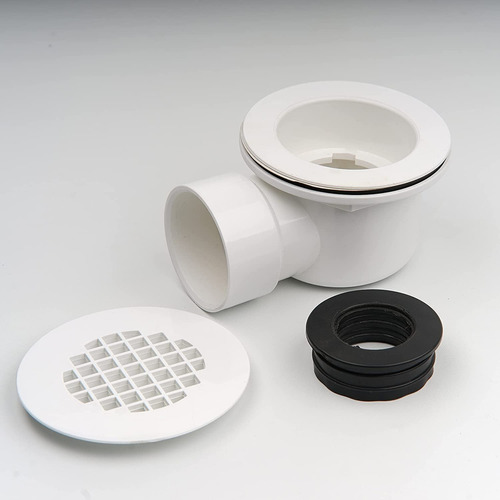 Mucol Low Profile Shower Base Drain With Perforated Strainer