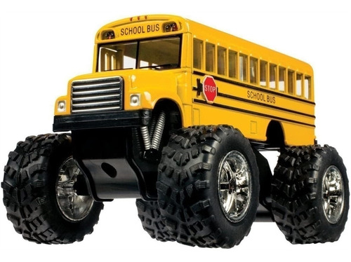 Autobús Escolar Monstruo Con Acción De Retroceso