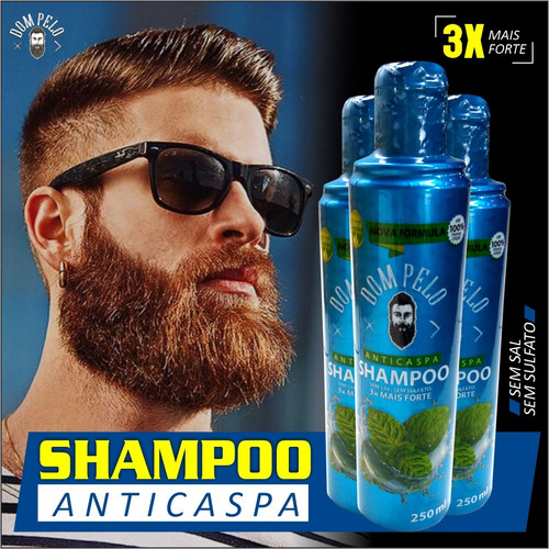 Kit C/10 Shampoo Anticaspas 3x Mais Forte Dom Pelo