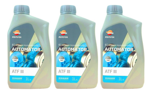 Aceite Atf Ill Repsol X 3 Litros. Gratis Ticket De Aceite.