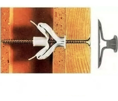 Imagen 4 de 10 de 100 Tacos Tarugos Anclaje Nylon Ladrillo Hueco Durlock 10.mm