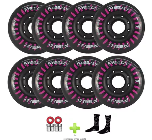 Jogo de Rodas Freestyle Traxart Freezy 80mm/85A DY-135 - Rodinhas