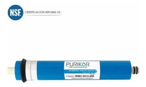 Membrana Ósmosis Inversa Purikor 400g, Modelo Pkro-3013-400