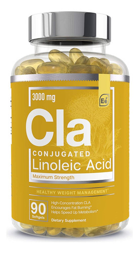 Cla De Aceite De Crtamo - 2400 Mg De Cido Linoleico Conjugad