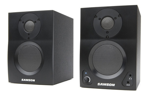 Par De Monitores Activos Samson Mediaone Bt3 Para Dj Y Pc Parlantes Potenciado Que Incluyen Un Woofer De 3 