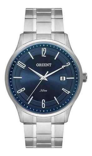 # Relógio Orient Masculino Mbss1411 D2sx Azul Prata Garantia