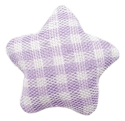 Aplique Estrela Xadrez - Princess - 20 Unidades - 16mm Cor Lilas 047