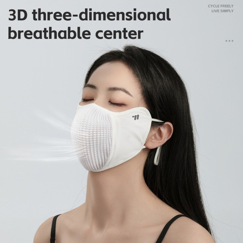 Máscara Facial Ice Silk, Transpirable, Deportiva 3d, A Prueb