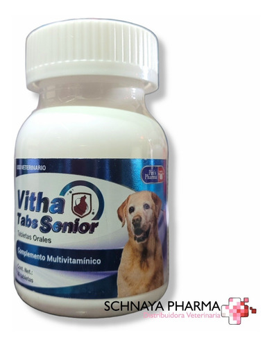 Vitha Tabs Senior Complemento Vitamínico 30tabs  Pets Pharma