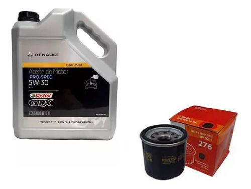 Kit Aceite Y Filtro Renault Koleos 2.5 16v Nafta 2tr 