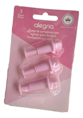 *kit 3 Cortadores Expulsores Corazones Mini Icing Fondant