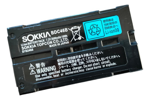 Batería Para Estación Total Sokkia, Modelo Bdc46b (Usado)