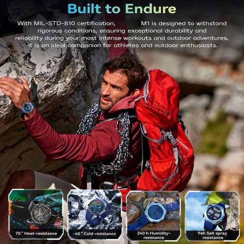 Reloj Inteligente Smartwatch M1 Deportivo Resistente Regalo