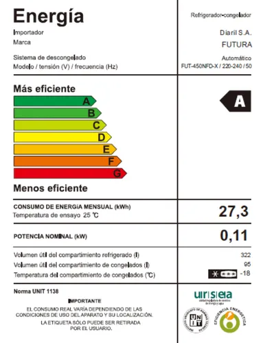 Heladera Inverter Smartlife Frio Seco C/disp 249l- Inox