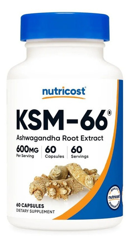 Nutricost Extracto Raiz Ashwagandha Ksm66 600mg