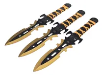 Comprar Kunai Dagas Cuchillo Set X3 Lanzar Dorados Equilibrados