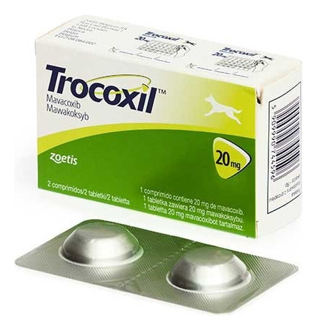 Trocoxil 20mg Cães Zoetis C/ 2 Comprimidos