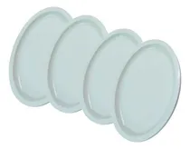 Comprar Platos Tampiqueños Blancos Ovalados 28 Cm Paquete 50 Pzs