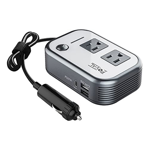 Foval 200w Car Power Inverter, Dc 12v To Ac 110v Car Inverte