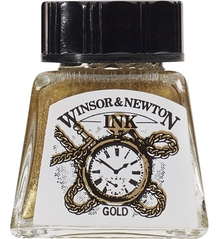 Tinta Para Dibujo Winsor & Newton 14ml - Oro O Plata