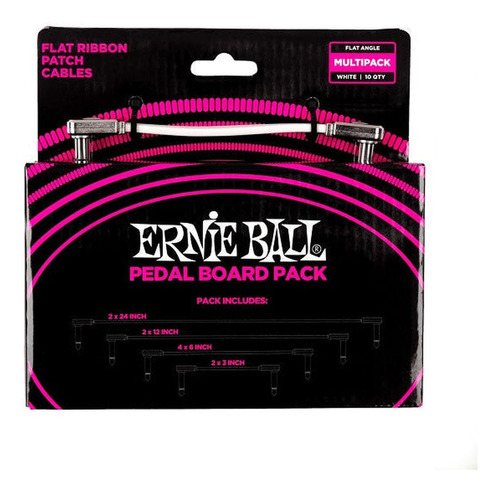 Pack De Cables De Plug 6.3mm Ernie Ball Para Pedal Board (0.