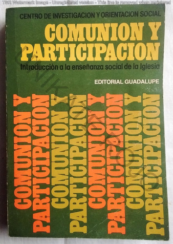 Libro Comunión Participación Enseñanza Social Iglesia Usado