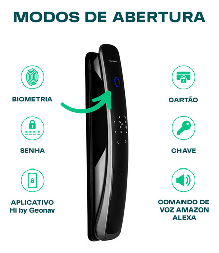 Fechadura Digital Alta Seg Inteligente E Aplicativo Fortezza