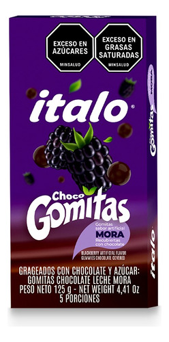 Choco Gomitas Italo X 125g Mora