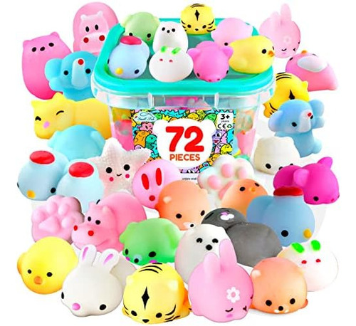 72 Piezas Squishies Mochi Squishy Toys, Kawaii Mini Squishy