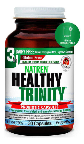 Natren Saludable Trinity Free Lacteos  30 capsulas
