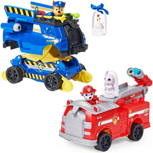 Paw Patrol Vehículo Auto Camión Chase Marshall Skye Rocky