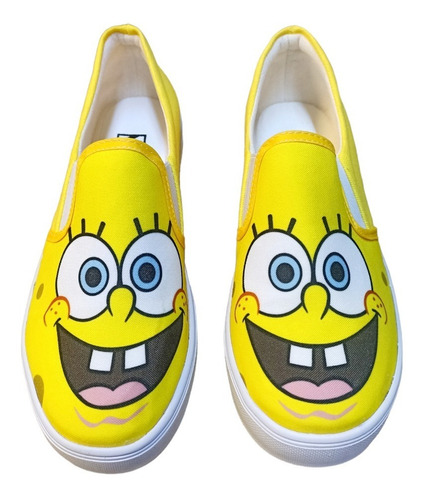 Tenis Zapato Bob Esponja Lona Moda Casual Envio Gratis Full