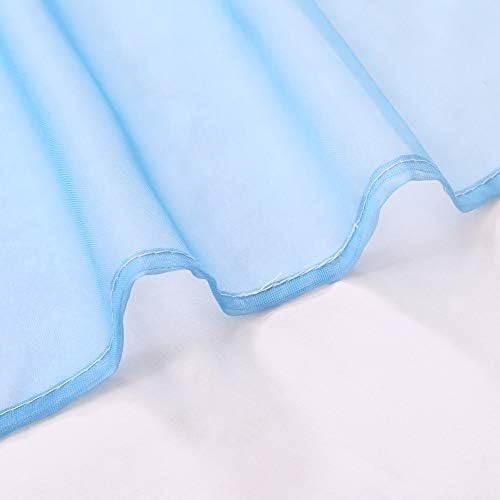 Cortina Degradada Azul Semitransparente, Juego De Cortinas P