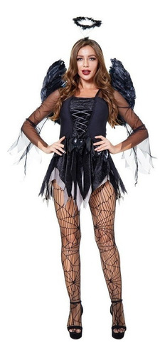Halloween Costume For Women Devil Dress Fallen Angel Cosp