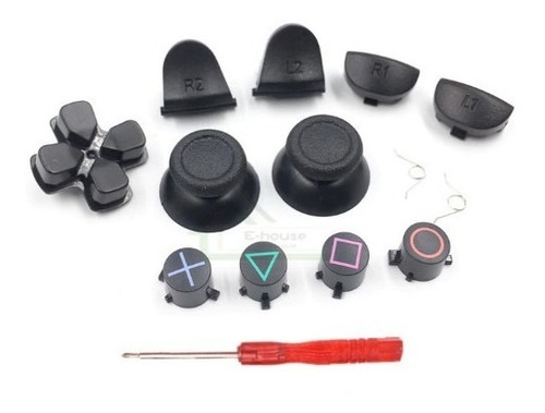 Imagen 2 de 6 de Repuestos Botones Y Gomitas Control Joystick Ps4 Resortes