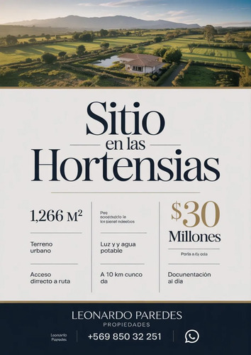 Terreno Urbano De 1260 M2 Las Hortensias Cunco