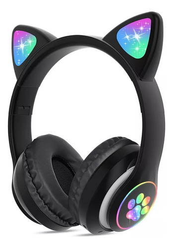 Audífonos Orejas De Gato Diadema Bluetooths 5.1 Adultos/niño