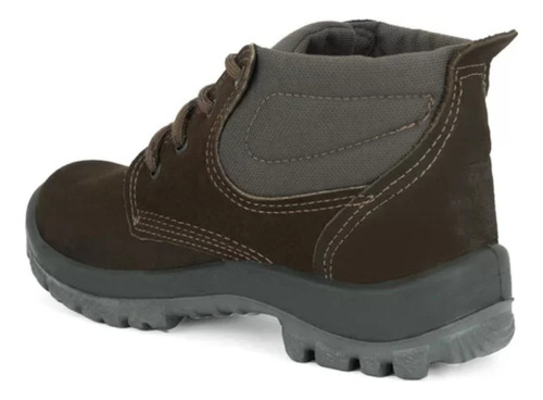 Bota Nobuck Café 3 Gomos Bico Pvc Numero 40 Crival