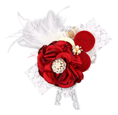 Diadema Flores Premium Lujo Bebe Niñas Elastica Turbante