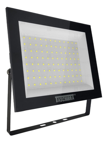 Refletor Tr Led 100w Preto - Taschibra 3000k (amarela) Cor da luz Luz Quente - 3000K 110V/220V