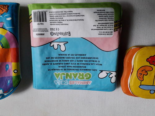 Imagen 4 de 10 de Lote 5 Libros P/bebe Lavables Ideal Para Jugar En La Bañera