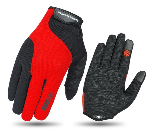 Guantes Bicicleta Radical Touch M/l Black/red