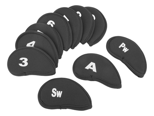 Juego De 10 Fundas Iron Head Cover Numbers, Transparentes Y