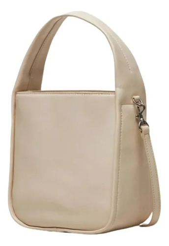 Bolsa Calvin Klein Block Bucket Beige Mujer K60k612249-acf