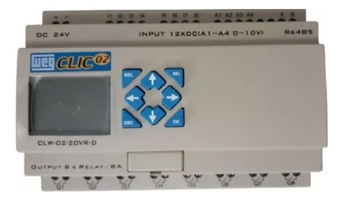 Clp Clic2 Clw-02 20vr-d 3rd 24vcc Weg 12e/8relé Modbus Rs485