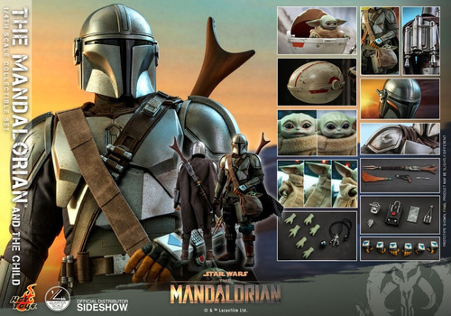 The Mandalorian The Child Grogu Hot Toys 1 / 4 Figura Escala