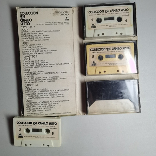 Colección 3 Cassette Camilo Sesto 1977 Originales Mexicanos