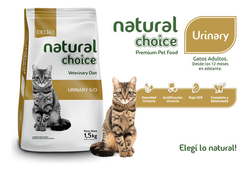 Alimento Gatos Natural Choice Urinary 1.5 Kg P