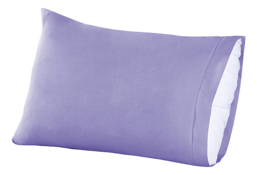 Par Fundas Almohada Lavanda Esencial Colchas Concord Liso